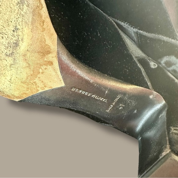 Tabitha Simmons ‘Kiki’ Black Velvet Ankle Boots Size 41 = U.S. Size 11 - Picture 12 of 16